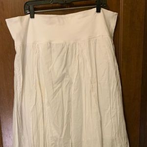 Ashley Stewart White Maxi Skirt, midi slip Sz18/20